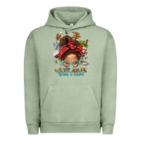 Pigment Oil Green Camp Hair Dont Care Messy Bun Bbs Urban Hoodie - BundleAndBundleShop