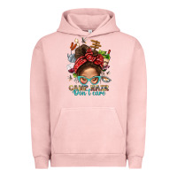 Pigment Salmon Camp Hair Dont Care Messy Bun Bbs Urban Hoodie - BundleAndBundleShop