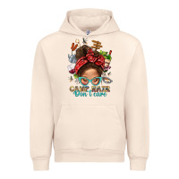 Sandshell Camp Hair Dont Care Messy Bun Bbs Urban Hoodie - BundleAndBundleShop