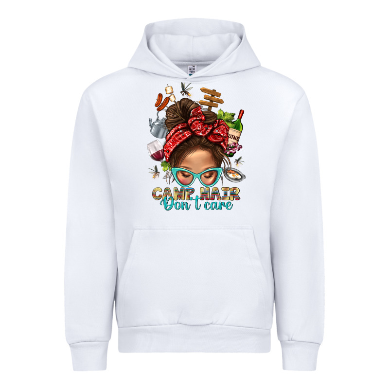 Camp Hair Dont Care Messy Bun Bbs Urban Hoodie by BundleAndBundleShop | Teevron
