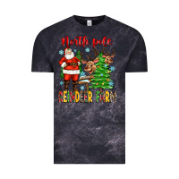 Cloud Black north pole reindeer farm Vintage Tee - Zillion Design Studio