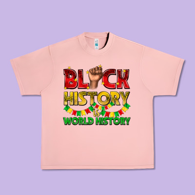 Urban Heavy Tee black history is world history