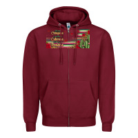 Burgundy always chingona 16oz libbey cup Zipper Hoodie - HRA Design Shop