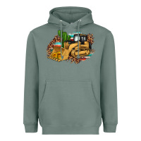 Sage bulldozer leopard cactus sunflower Heavyweight Hoodie - Artiststas