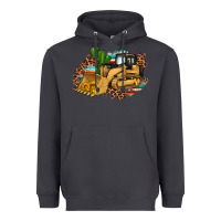 Smoke bulldozer leopard cactus sunflower Heavyweight Hoodie - Artiststas