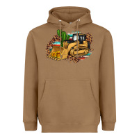 Toasted Coconut bulldozer leopard cactus sunflower Heavyweight Hoodie - Artiststas