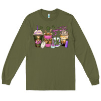 Army Green weed coffee cups Long Sleeve Tee - Zillion Design Studio