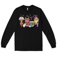 Black weed coffee cups Long Sleeve Tee - Zillion Design Studio