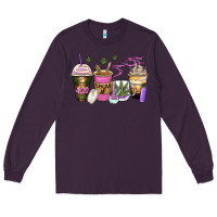 Plum weed coffee cups Long Sleeve Tee - Zillion Design Studio