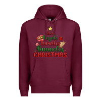 Burgundy atole pozole mexican christmas Premium Hoodie - MaliasSmallBusiness