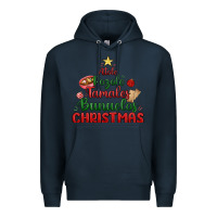 Navy atole pozole mexican christmas Premium Hoodie - MaliasSmallBusiness