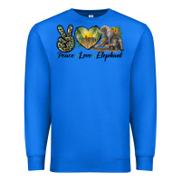 True Royal Peace Love Elephant Premium Sweatshirt - LillyAllenDesigns