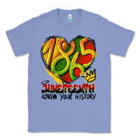 Colony Blue juneteenth 1865 graffiti Classic Tee - HRA Design Shop