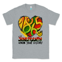 Heather Grey juneteenth 1865 graffiti Classic Tee - HRA Design Shop