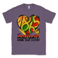 Lavender juneteenth 1865 graffiti Classic Tee - HRA Design Shop