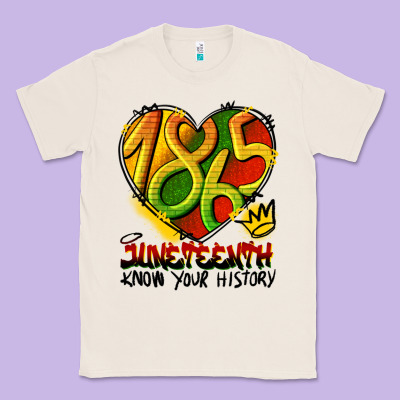 Juneteenth 1865 Graffiti Classic Tee Designed By Hra Design Shop