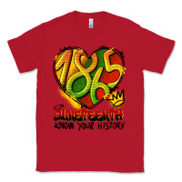 Red juneteenth 1865 graffiti Classic Tee - HRA Design Shop