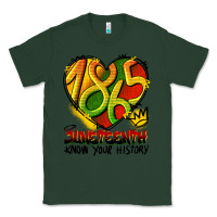 Sports Green juneteenth 1865 graffiti Classic Tee - HRA Design Shop