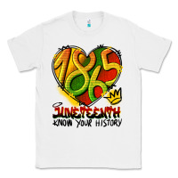 White juneteenth 1865 graffiti Classic Tee - HRA Design Shop