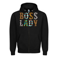 Black western boss lady Zipper Hoodie - HRA Design Shop