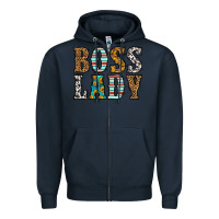 Navy western boss lady Zipper Hoodie - HRA Design Shop