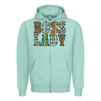 Seafoam western boss lady Zipper Hoodie - HRA Design Shop
