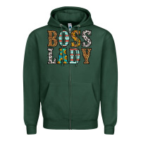 Sports Green western boss lady Zipper Hoodie - HRA Design Shop