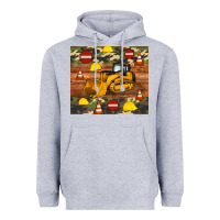 Heather Grey bulldozer camouflage tumbler Heavyweight Hoodie - Artiststas