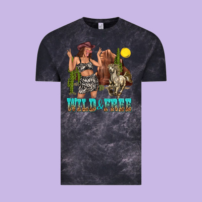 Vintage Tee wild and free