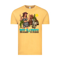 Vintage Mustard wild and free Vintage Tee - texasbilliewilder