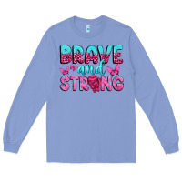 Colony Blue Brave and Strong Long Sleeve Tee - texasbilliewilder