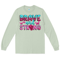 Matcha Brave and Strong Long Sleeve Tee - texasbilliewilder