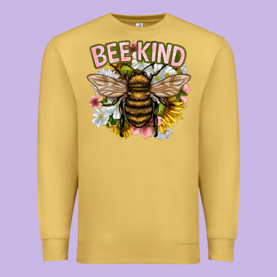 Bee Kind Premium Sweatshirt Designed By Nancycooperartshop