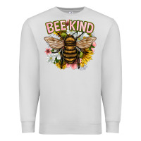 Dove Grey bee kind Premium Sweatshirt - NancyCooperArtShop