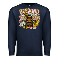 Navy bee kind Premium Sweatshirt - NancyCooperArtShop
