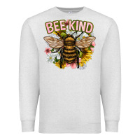 Oatmeal Heather bee kind Premium Sweatshirt - NancyCooperArtShop