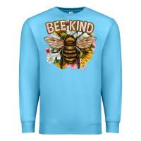 Ocean Blue bee kind Premium Sweatshirt - NancyCooperArtShop