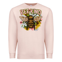 Pale Pink bee kind Premium Sweatshirt - NancyCooperArtShop