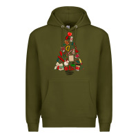 Army Green teacher christmas tree Premium Hoodie - MaliasSmallBusiness
