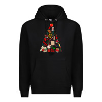 Black teacher christmas tree Premium Hoodie - MaliasSmallBusiness