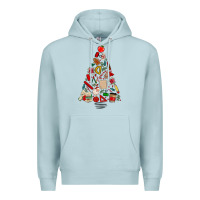 Blue Mist teacher christmas tree Premium Hoodie - MaliasSmallBusiness