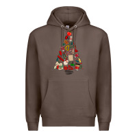 Coffee teacher christmas tree Premium Hoodie - MaliasSmallBusiness