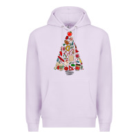 Lilac teacher christmas tree Premium Hoodie - MaliasSmallBusiness