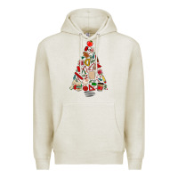 Oatmeal Heather teacher christmas tree Premium Hoodie - MaliasSmallBusiness
