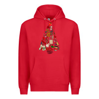 Red teacher christmas tree Premium Hoodie - MaliasSmallBusiness