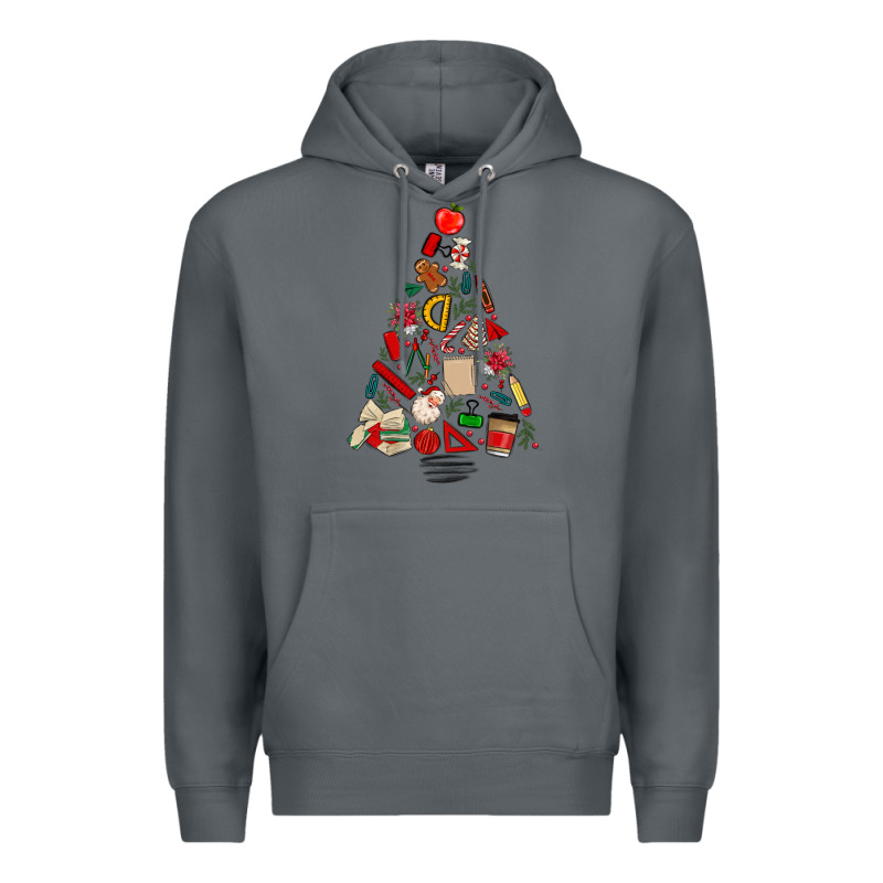 Teacher Christmas Tree Premium Hoodie by MaliasSmallBusiness | Teevron