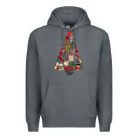 Rock teacher christmas tree Premium Hoodie - MaliasSmallBusiness