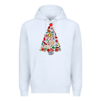 White teacher christmas tree Premium Hoodie - MaliasSmallBusiness