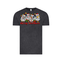 Vintage Black merry christmas pantasmas ghost christmas Vintage Tee - Zillion Design Studio