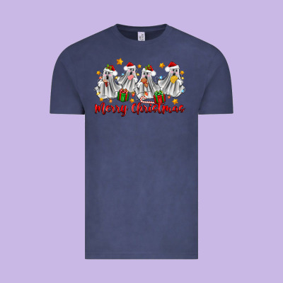Merry Christmas Pantasmas Ghost Christmas Vintage Tee Designed By Zillion Design Studio